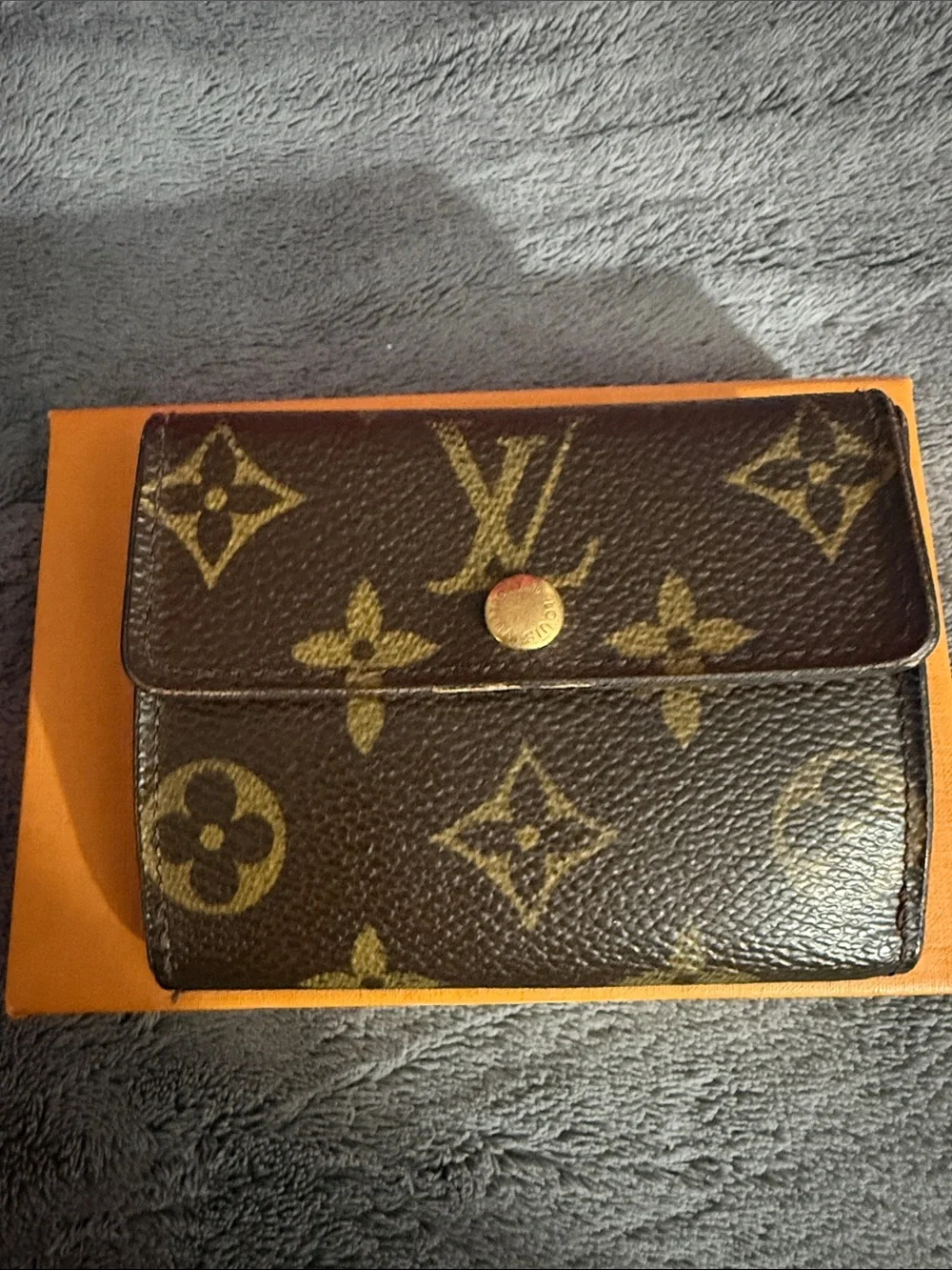 Louis Vuitton Monogram Compact Wallet in Brown and Gold